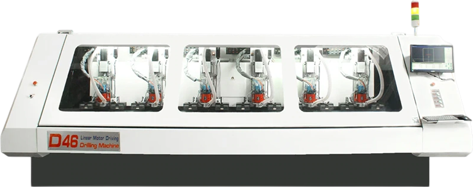 6 Spindles Máy khoan PCB CNC D46