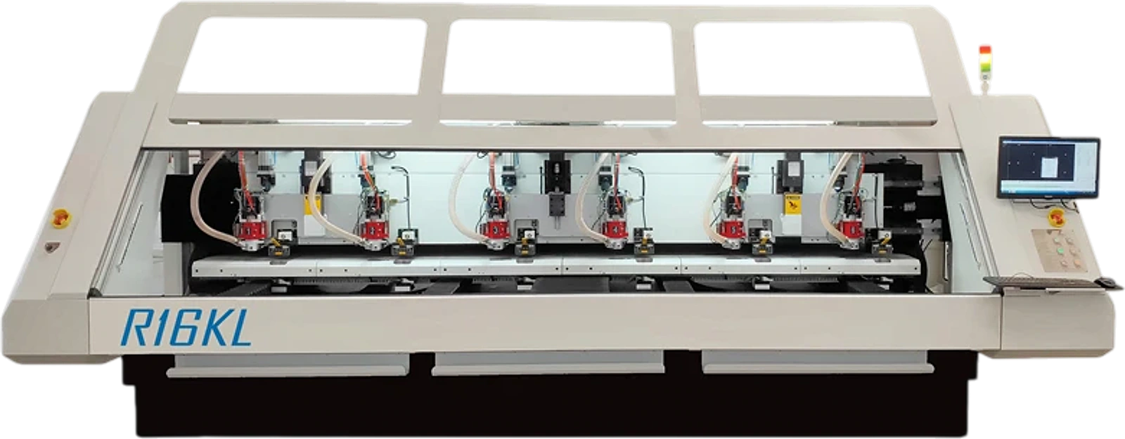 Kiểm soát độ sâu 6 Spindles Máy router PCB DR16